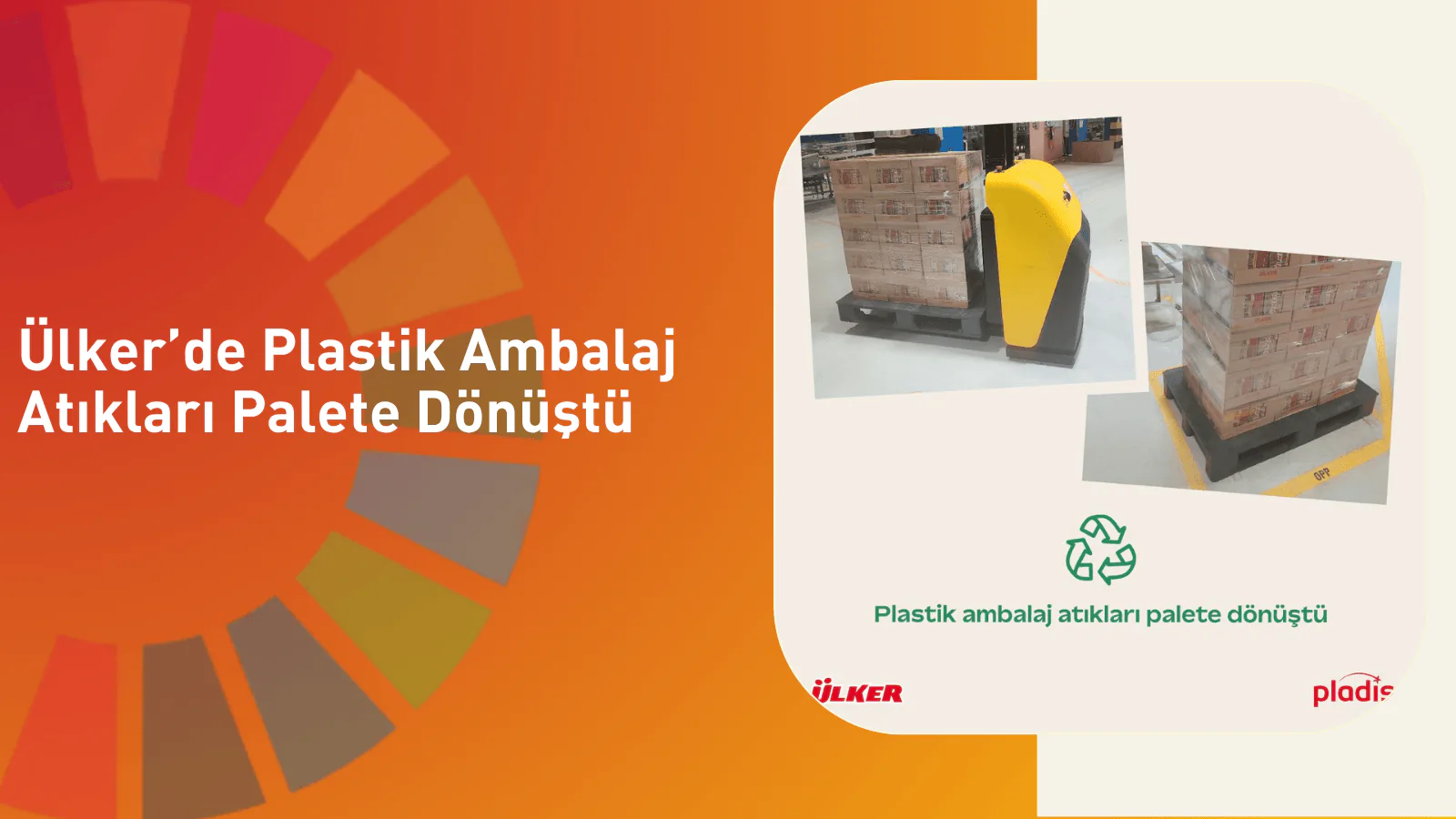 Ülker’de Plastik Ambalaj Atıkları Palete Dönüştü